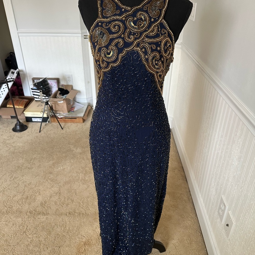 Vintage Laurence Kazar - Beaded Evening Dress